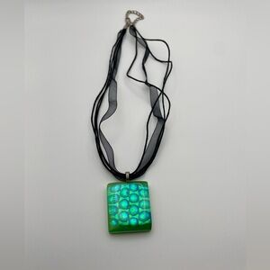 Mermaid Glass Pendant Necklace